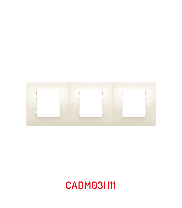 CADRE 3PORTE COULEUR BLANC /MARFIL/ MARRON FONCE VERTICAUX & HORIZONTAUX . LAP