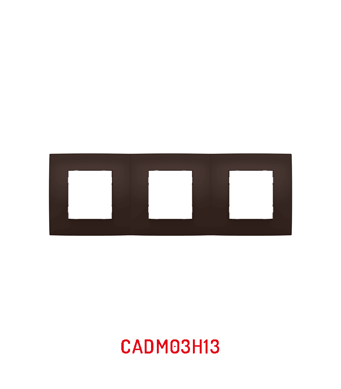 CADRE 3PORTE COULEUR BLANC /MARFIL/ MARRON FONCE VERTICAUX & HORIZONTAUX . LAP