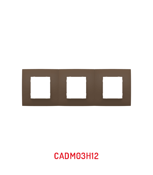CADRE 3PORTE COULEUR Marron Clair / GRIS CLAR/ GRIS FONCE/ GRIS NOIR VERTICAUX & HORIZONTAUX. LAP