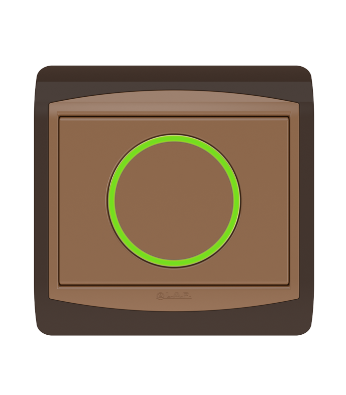 POUSSOIR ROND LUMINEEUX LED . LAP