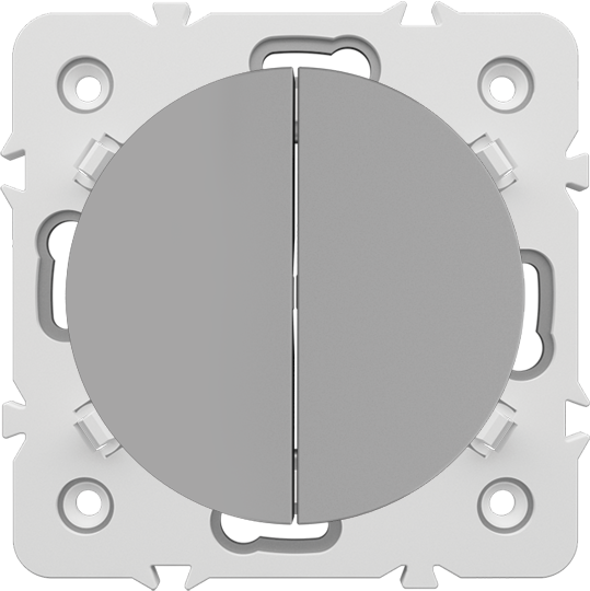 INTERRUPTEUR VA & VIENT DOUBLE REF 10813 GRIS CLAIR . OMEGA