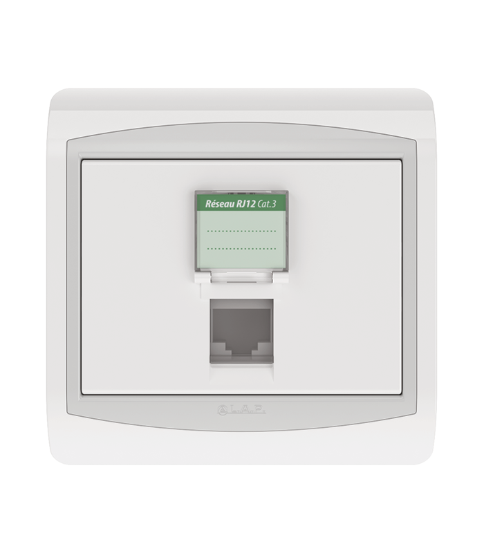 PRISE RJ12 CAT3 + OBTURATEUR . LAP