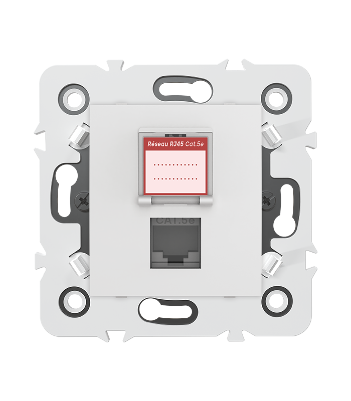 PRISE RJ45 CAT.5e + obturateur MEC20921 . LAP