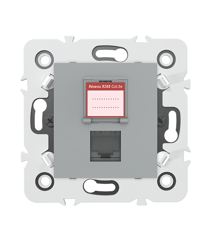 PRISE RJ45 CAT.5e + obturateur MEC20921 . LAP