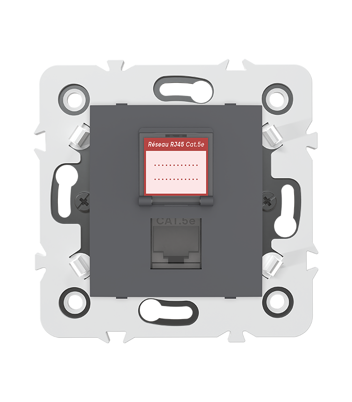 PRISE RJ45 CAT.5e + obturateur MEC20921 . LAP