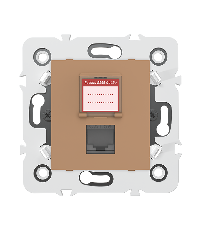 PRISE RJ45 CAT.5e + obturateur MEC20921 . LAP