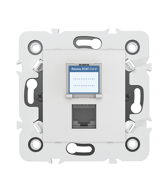 PRISE RJ45 CAT.6 + obturateur MEC20934 .LAP