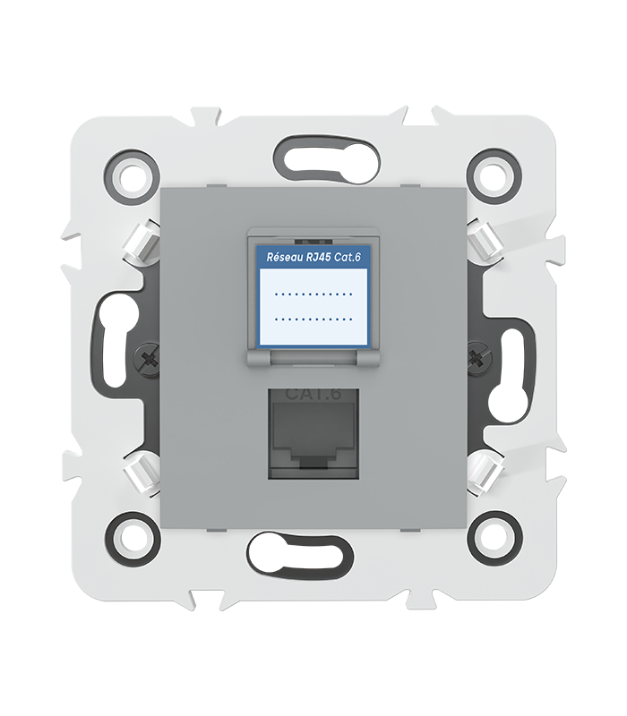 PRISE RJ45 CAT.6 + obturateur MEC20934 .LAP