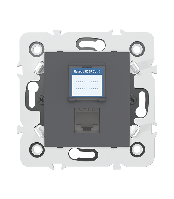 PRISE RJ45 CAT.6 + obturateur MEC20934 .LAP