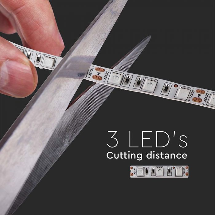 VT-5050 60 11W/M LED STRIP LIGHT 4000K IP20 (5M/ROLL)