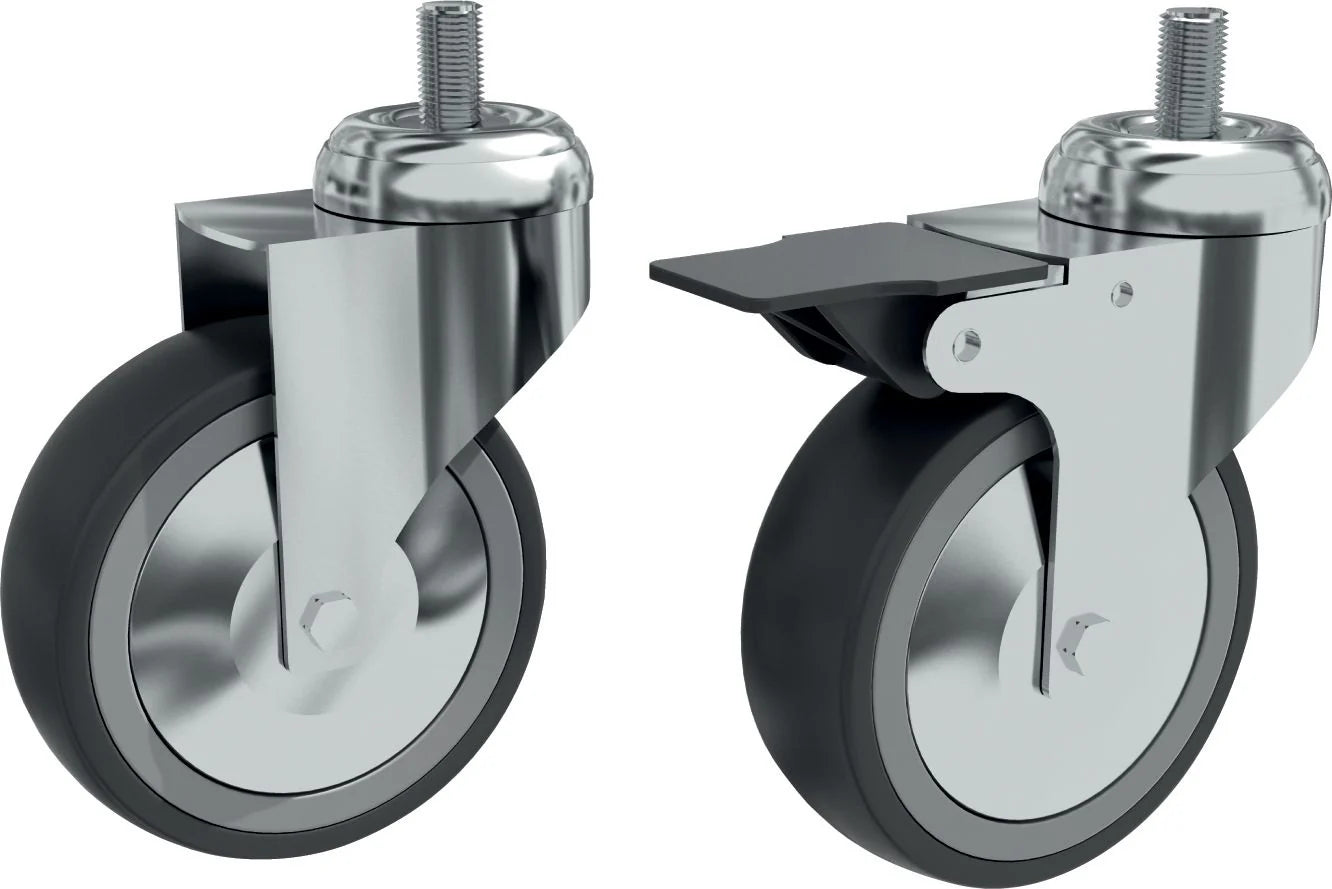 ROULETTES POUR BAIE DE BRASSAGE 19'' NOIR