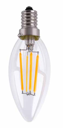 LAMPE FLAMME LED CLAIRE C37-C 7W. SAVYALIGHT