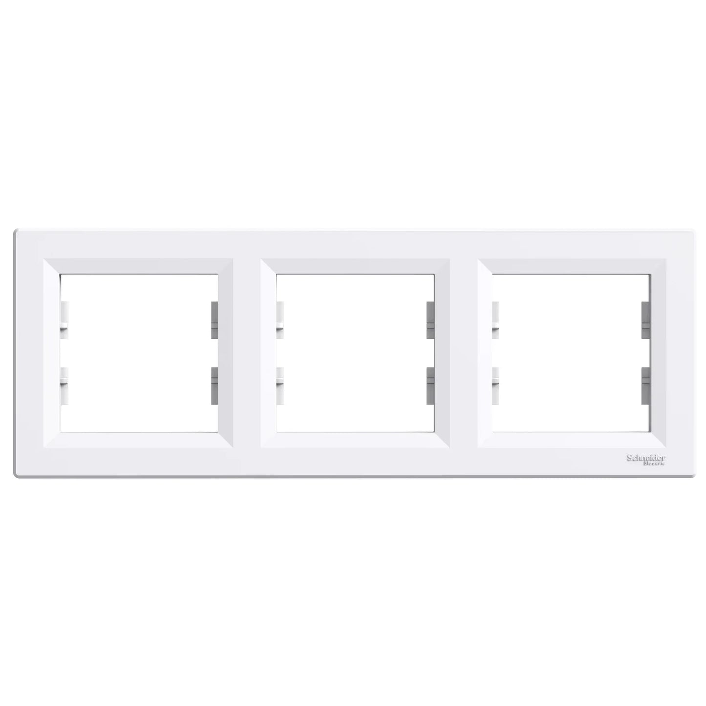 PLAQUE HORIZONTAL 2POSTE - 3 POSTE - 4 POSTE BLANC . SCHNEIDER