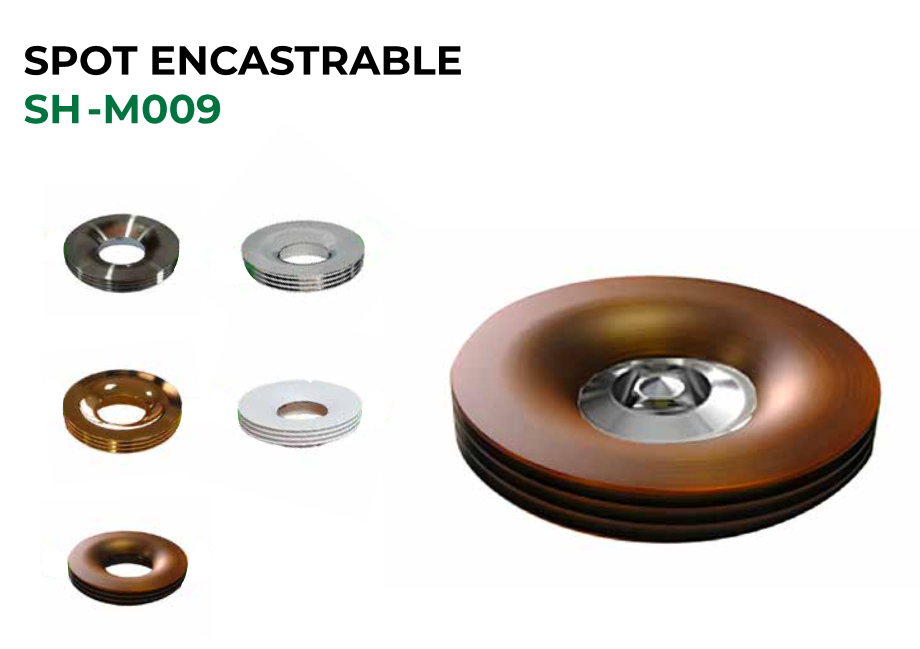 SPOT ENCASTRABLE BLANC SH-M009 . SAVYALIGHT