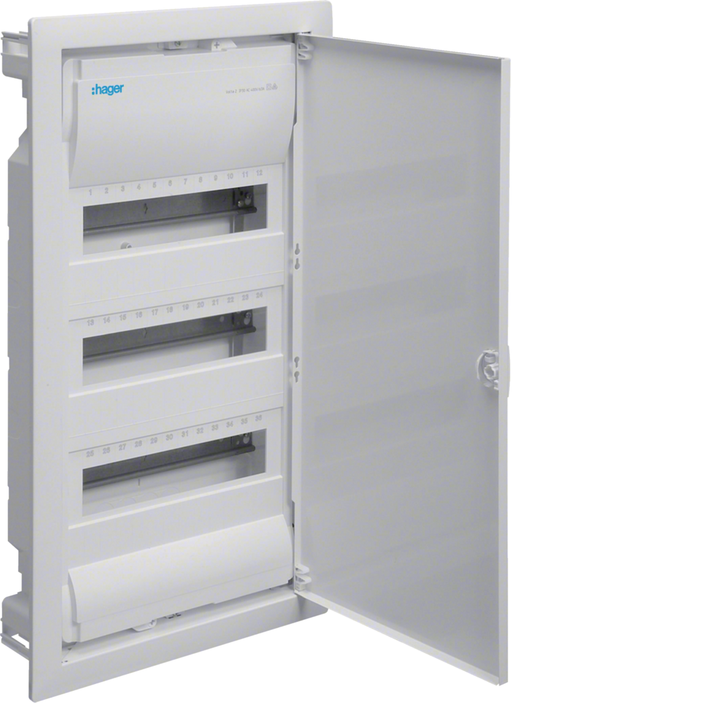 COFFRET ENCASTRE 36 MODULE VU36NR. HAGER