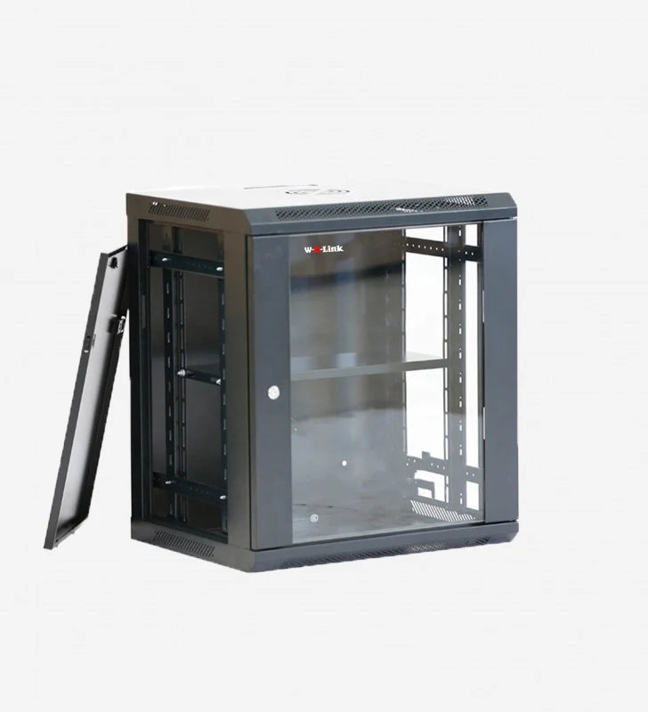 COFFRET INFORMATIQUE 12U+ETAGERE L600*P600*H700 NOIR. WDLINK