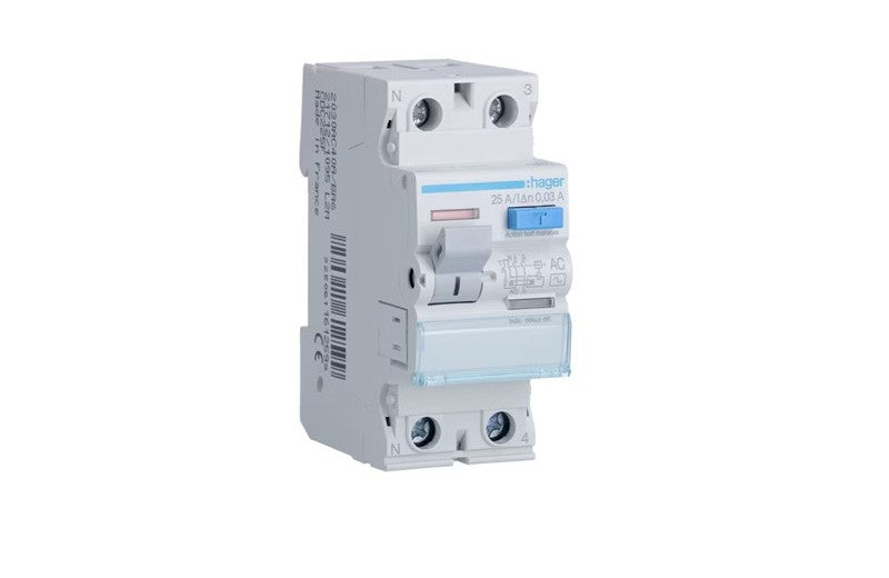 INTERRUPTEUR DIFFERNTIEL 2 POLES 40A 30mA CDC240F . HAGER
