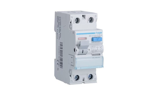 INTERRUPTEUR DIFFERNTIEL 2 POLES 40A 30mA CDC240F  . HAGER