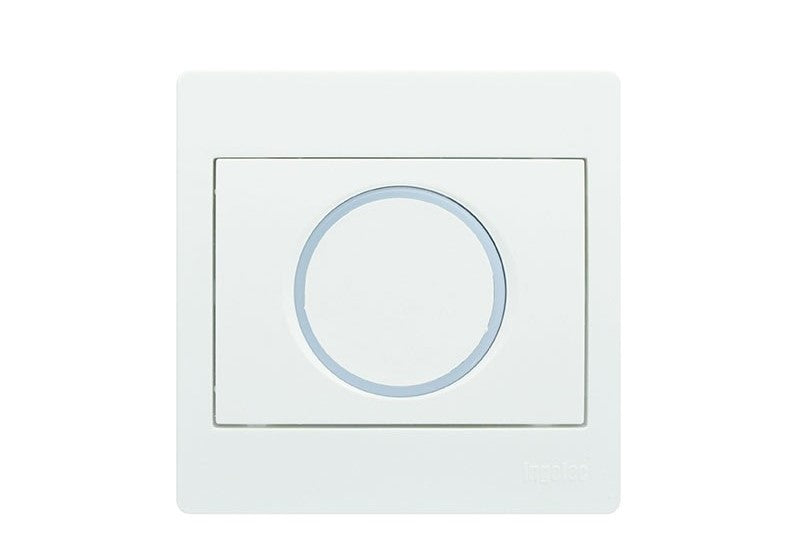 POUSSOIR ROND COULEUR BLANC / MARRON 5441/00 . INGELEC