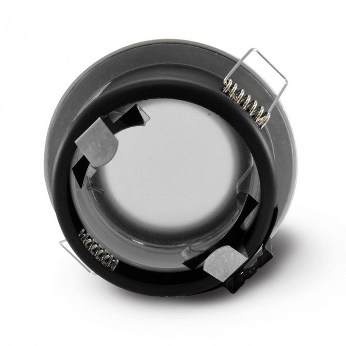 SUPPORT DE SPOT ÉTANCHE ROND IP65 POUR AMPOULE LED MR16 / GU10 / 220V / 12V 204