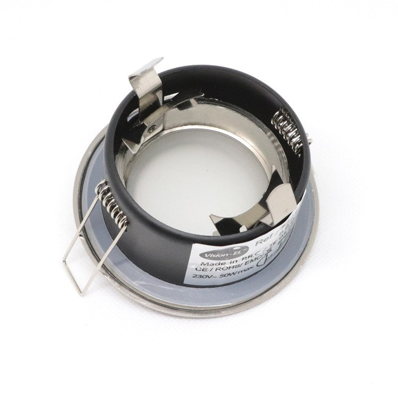 SUPPORT DE SPOT ÉTANCHE ROND IP65 POUR AMPOULE LED MR16 / GU10 / 220V / 12V 204