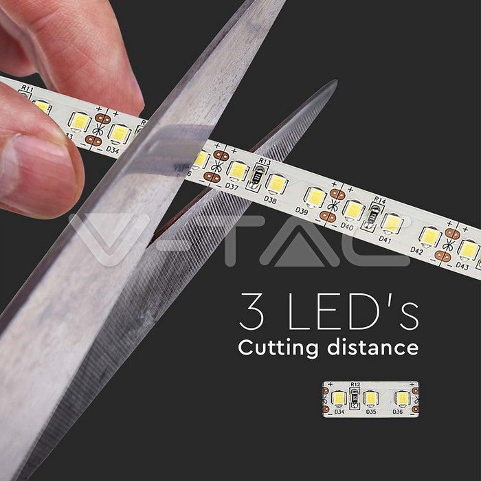 RUBAN LED VT-2835 120 haute luminosité 12V/5M IP20 6000K