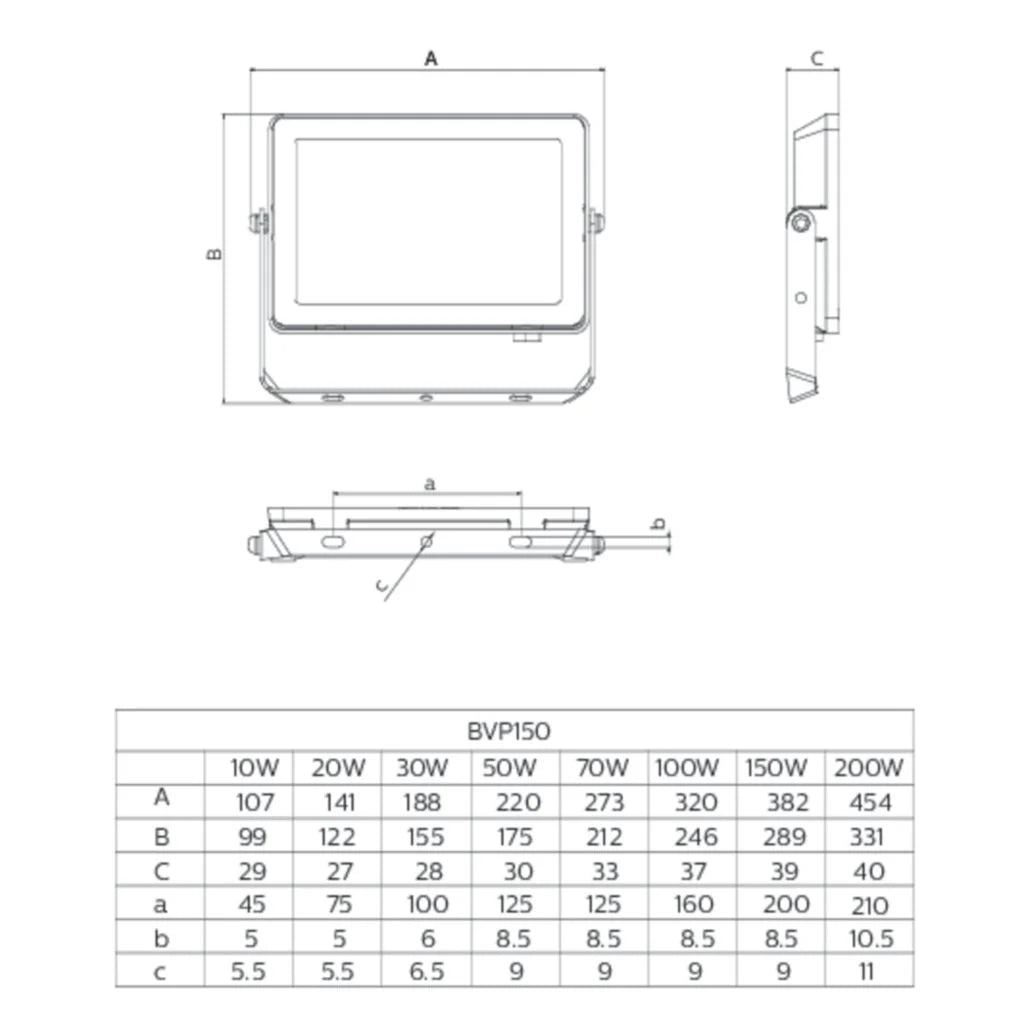 PROJECTEUR LED 100W  [ BVP150 LED85 ] . PHILIPS