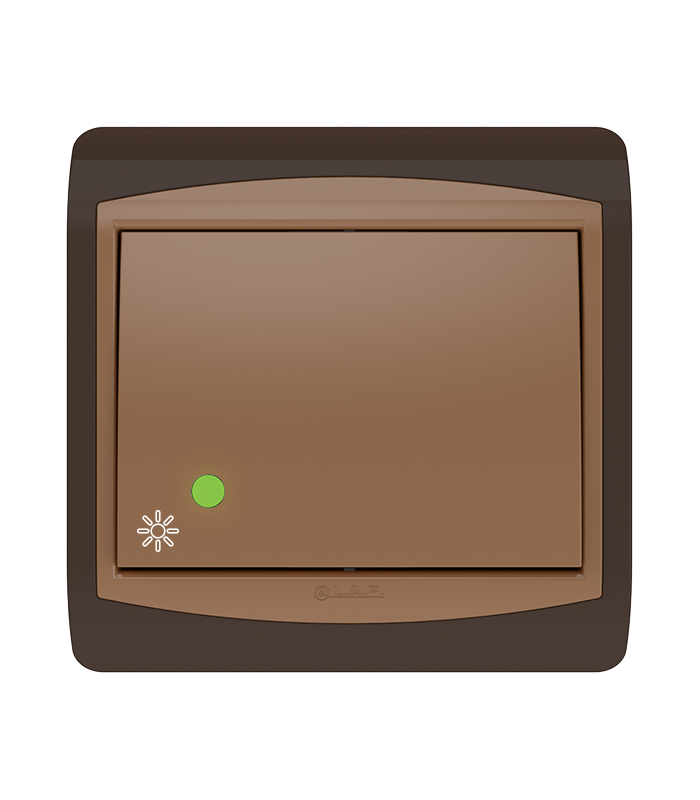 POUSSOIR A BASCULE LUMINEUX LED . LAP
