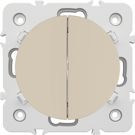 INTERRUPTEUR VA & VIENT DOUBLE REF 10813 Cappuccino . OMEGA