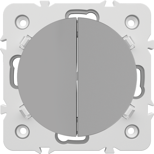 INTERRUPTEUR VA & VIENT DOUBLE REF 10813 GRIS CLAIR . OMEGA