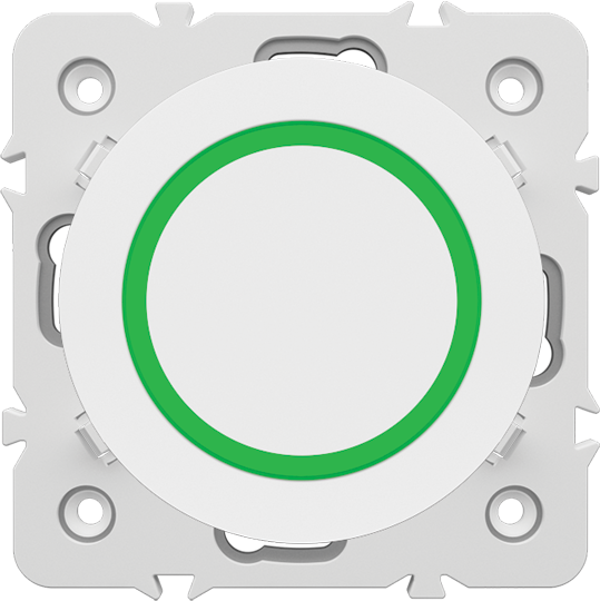 POUSSOIR ROND LUNIMEUX LED REF 10815 BLANC . OMEGA