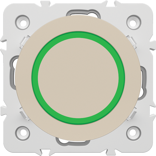 POUSSOIR ROND LUNIMEUX LED REF 10815 Cappuccino . OMEGA