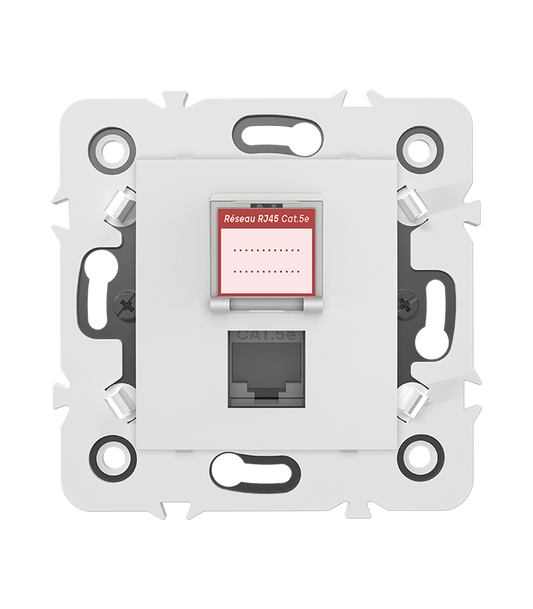 PRISE RJ45 CAT.5e + obturateur MEC20921 . LAP