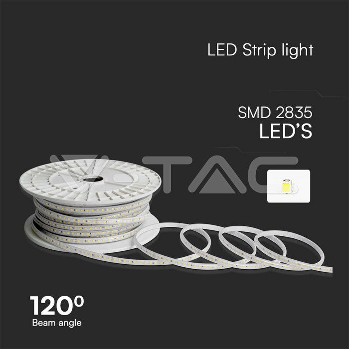 ML . STRIP LIGHT RUBAN LED 220V 120LED/M 3000K IP65 . VERONA