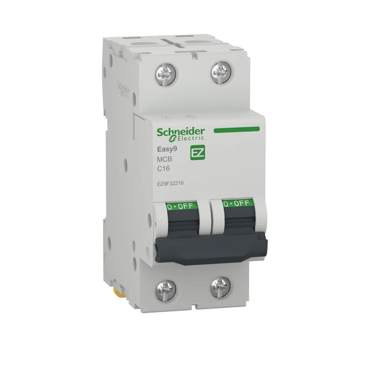 DISJONCTEUR S/R BIPOLAIRE 2 POLE 16A . EASY9 [ EZ9F32216 ] . SCHNEIDER