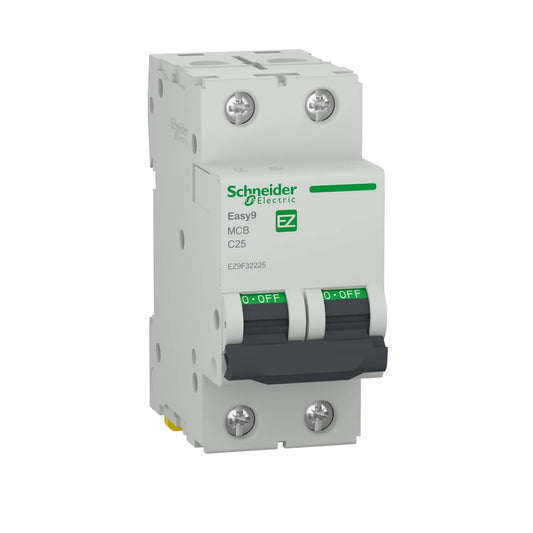 DISJONCTEUR S/R BIPOLAIRE 2 POLE 25A . EASY9 [ EZ9F32225 ] . SCHNEIDER