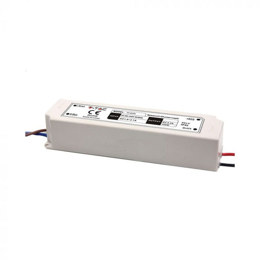 VT-22101 ALIMENTATION LED 100W PLASTIQUE MINCE 12V IP65
