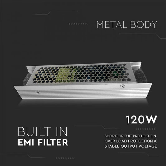 VT-20122 ALIMENTATION LED MINCE 120W 12V 10A IP20