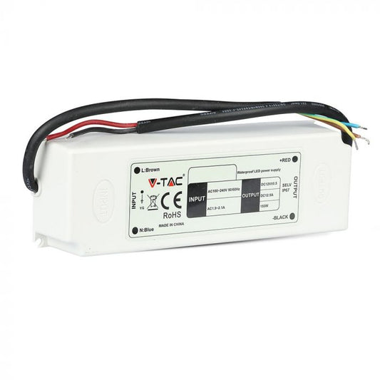 VT-22153 ALIMENTATION LED 150W PLASTIQUE MINCE 12V IP67