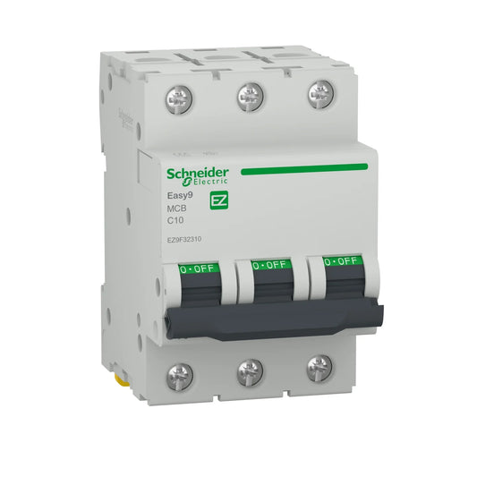 DISJONCTEUR S/R 3POLE 10A EASY9 [EZ9F32310]. SCHNEIDER