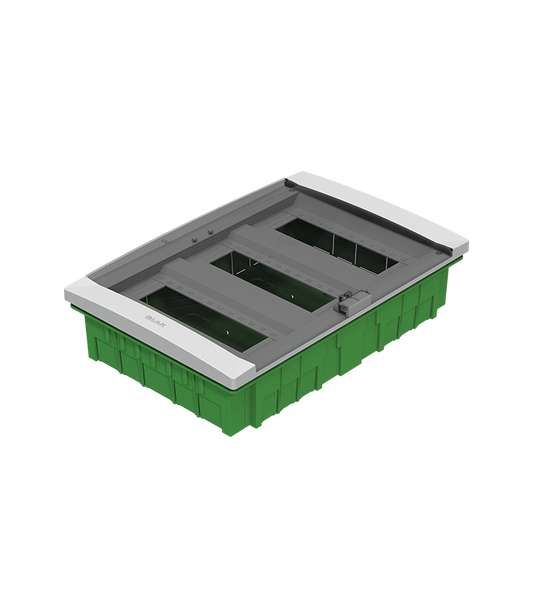 COFFRET ENCASTRE 39 MODULES PORTE FUMEE. L.A.P