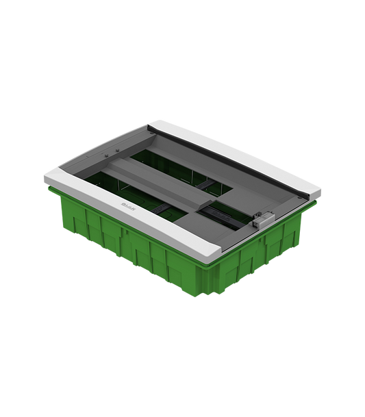 COFFRET ENCASTRE 26 MODULES PORTE FUMEE. L.A.P