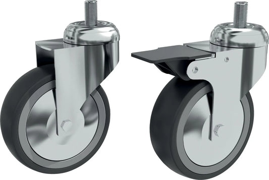 ROULETTES POUR BAIE DE BRASSAGE 19'' NOIR