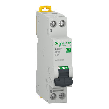 DISJONCTEUR S/R PH + N - 16A . EASY9 4500A [ EZ9P32616 ] . SCHNEIDER