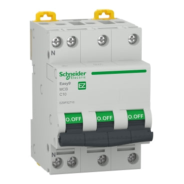 DISJONCTEUR S/R 3PH + N 10A EASY9 [EZ9P32710]. SCHNEIDER