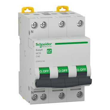 DISJONCTEUR S/R 3PH + N 40A EASY9 [EZ9P32740]. SCHNEIDER