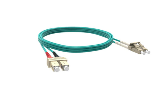JARRETIÈRE FIBRE LC - SC OM4 DUPLEX 50/125 1,5M