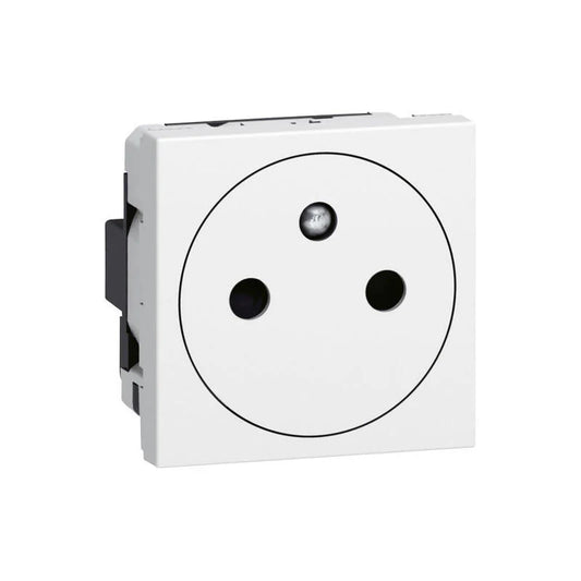Prise de courant 2P+T Surface Mosaic 2 modules [ 77111L ] - blanc . LEGRAND
