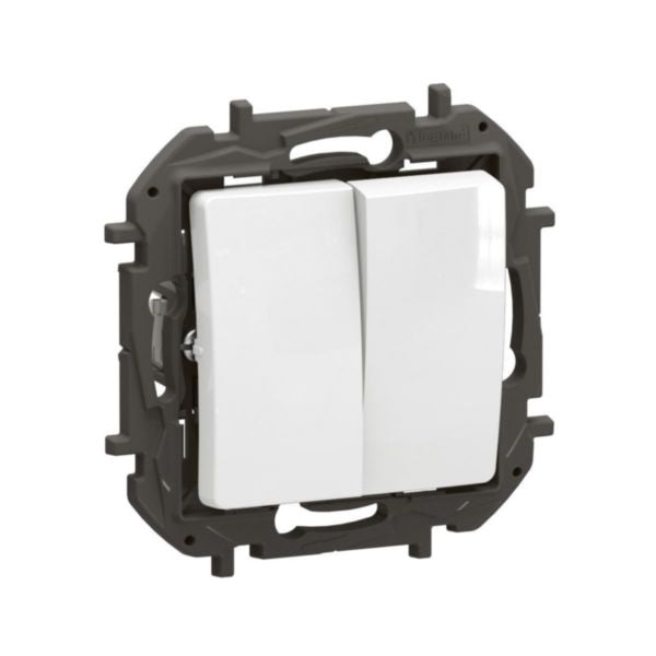 INTERRUPTEUR DOUBLE ALLUMAGE BLANC NILOE LEGRAND