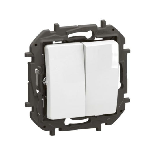 INTERRUPTEUR DOUBLE ALLUMAGE BLANC NILOE LEGRAND